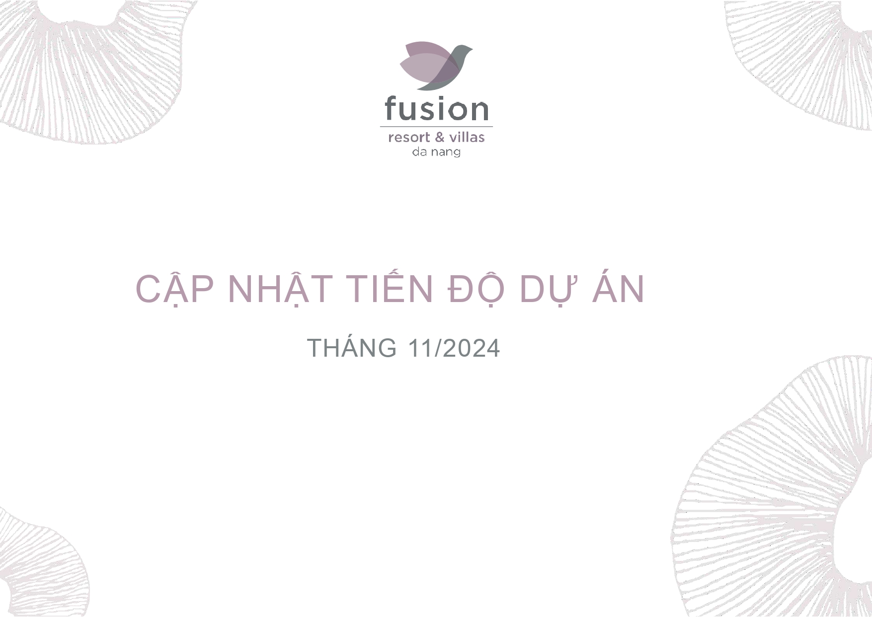 Tiến độ dự án tháng  11/2024